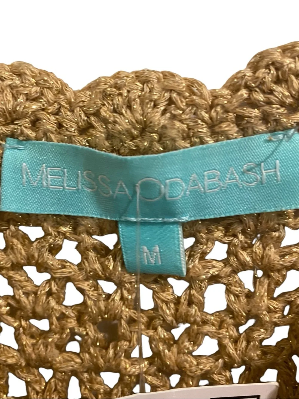 Melissa Odabash Rosie Crochet Open Knit Sleeveless Cover Up MiniDress - Picture 4 of 6